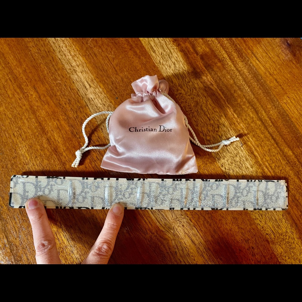 Christian Dior black & white snap bracelet cuff